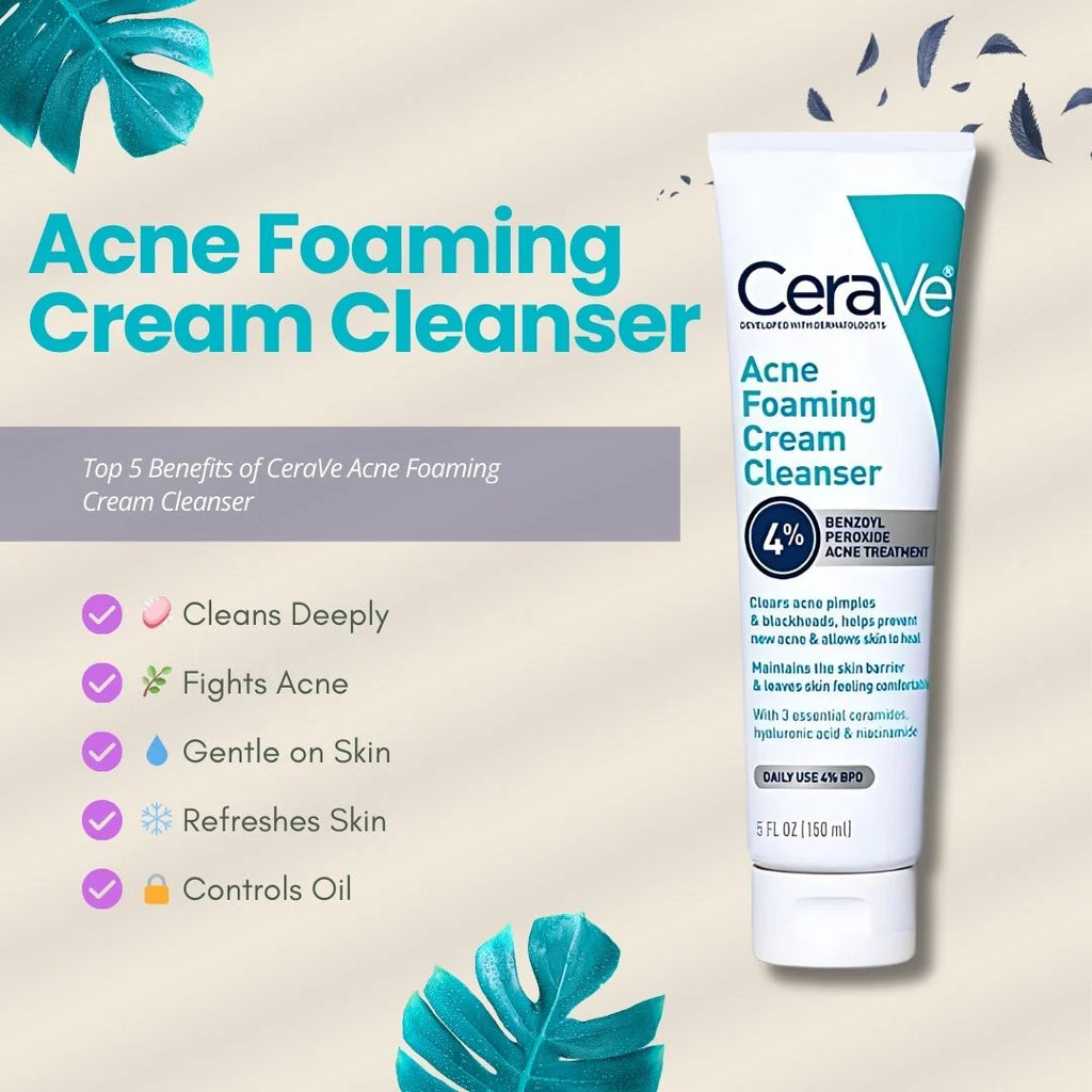 CeraVe 4-in-1 Skincare Kit: Night Cream, Sunblock, Cleanser & Serum for Radiant Skin