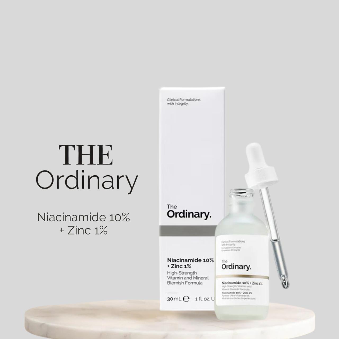 The Ordinary Niacinamide Serum, Night Cream & The Ordinary Facewash.